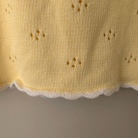 Vintage Mandal Bay Yellow Cardigan Button Up Grannycore Grandmacore Floral XL - Picture 9 of 11